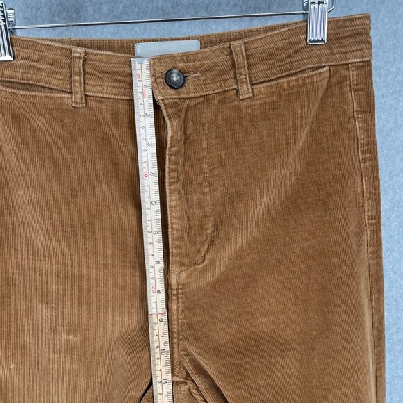Everlane Corduroy Wide Leg Pant Size 4 Camel Brown Tan Cropped High Rise Casual - Picture 10 of 14